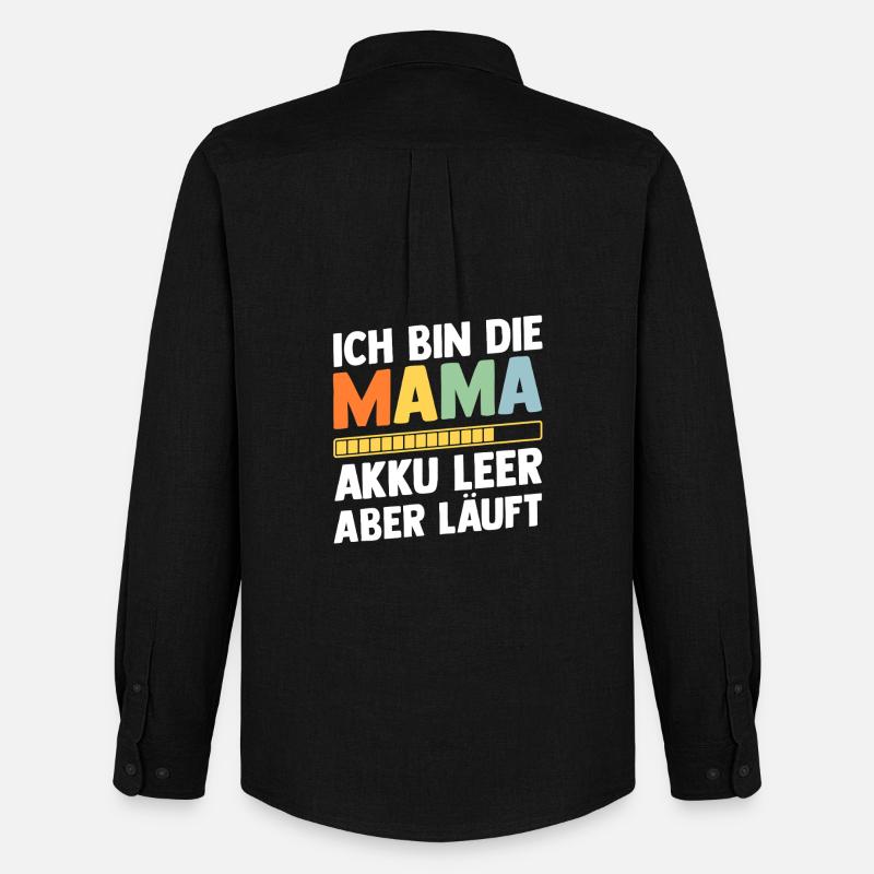 Vater Team Papa - Männer Oxford Hemd von Stanley/Stella - Schwarz
