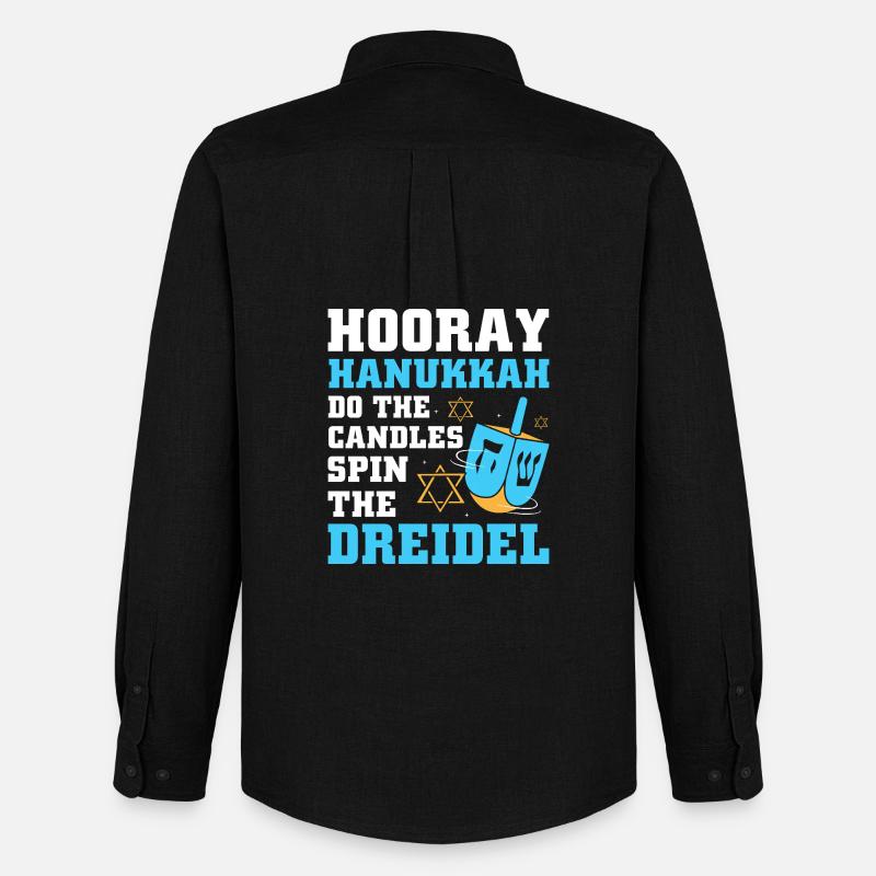 Hanoukka Hanoukka Hanoukka - Chemise Oxford homme Stanley/Stella - noir