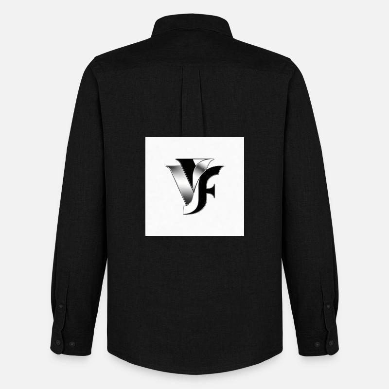 VF Monogramm Metallisch - Männer Oxford Hemd von Stanley/Stella - Schwarz