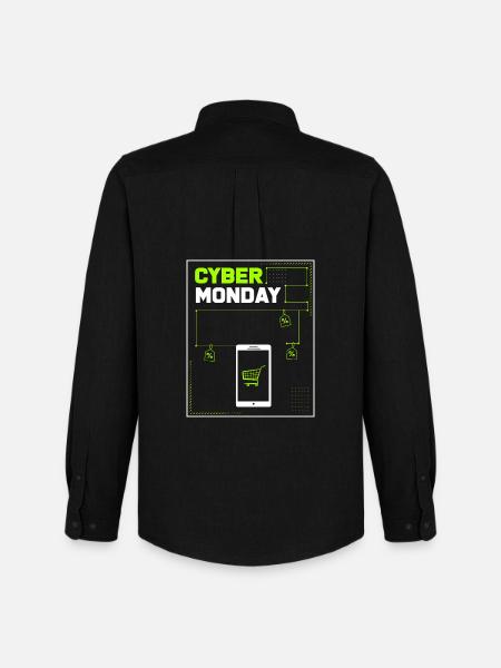 Kaufrausch Cyber Monday - Männer Oxford Hemd von Stanley/Stella - Schwarz