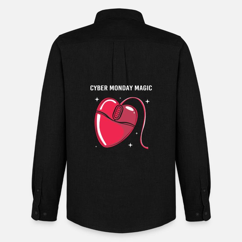 Kaufrausch Cyber Monday - Männer Oxford Hemd von Stanley/Stella - Schwarz