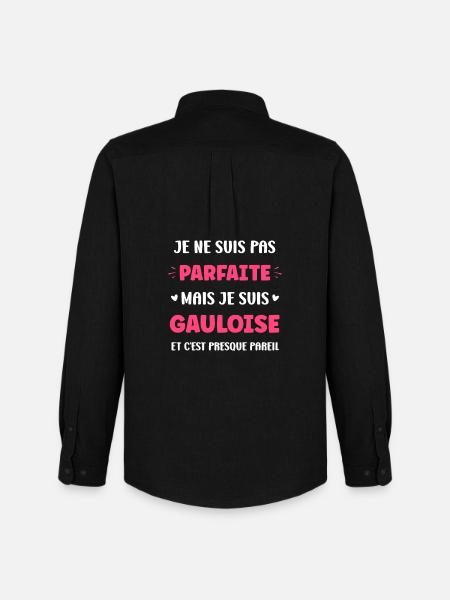 Gauloise pas parfaite mais fière - Chemise Oxford homme Stanley/Stella - noir