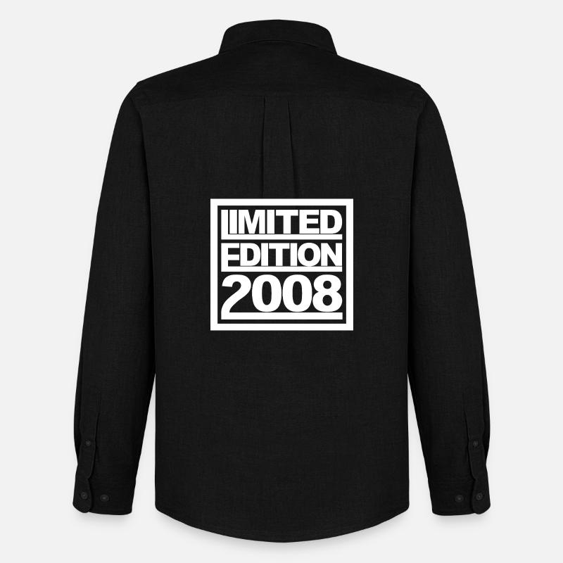 Limited Edition 2008 Design Birthday - Men's Oxford Shirt by Stanley/Stella - black