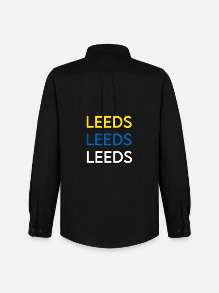 Leeds City Identity Trio - Men's Oxford Shirt by Stanley/Stella - black