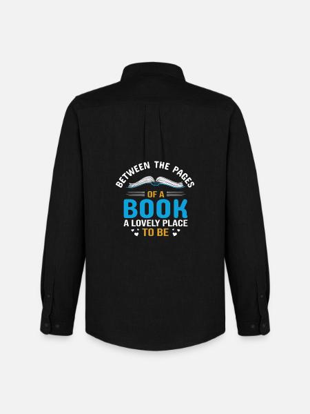 Between the pages of a book - Men's Oxford Shirt by Stanley/Stella - black