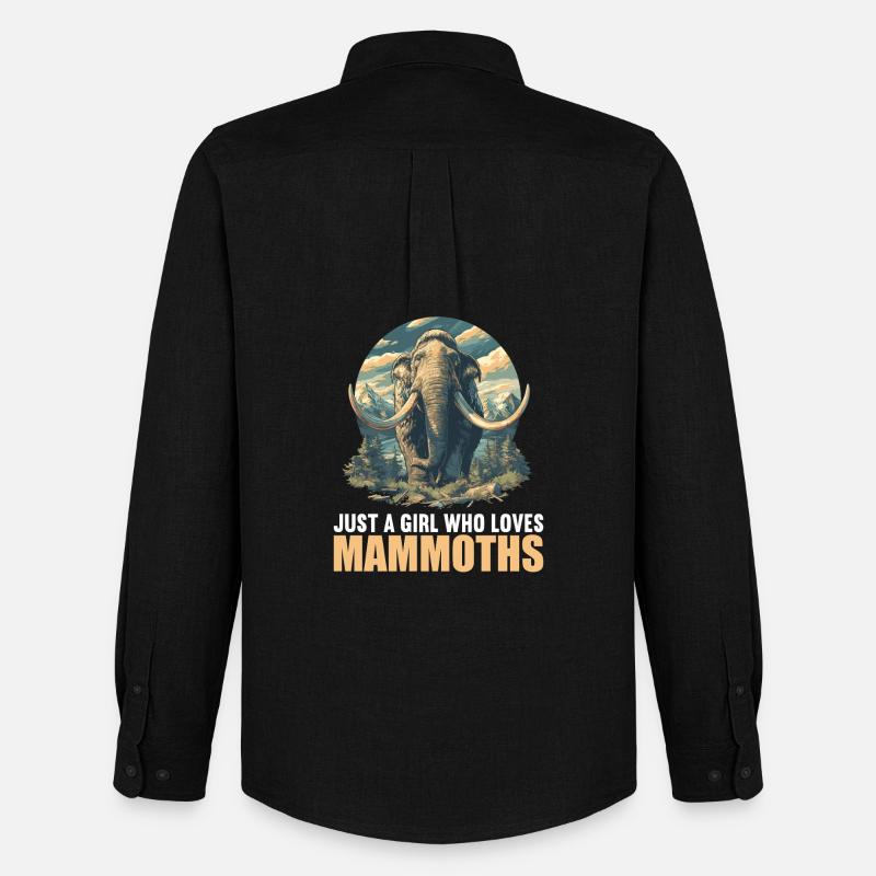 Mammuts Mammut - Männer Oxford Hemd von Stanley/Stella - Schwarz
