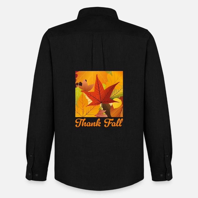 Dank Herbst - Männer Oxford Hemd von Stanley/Stella - Schwarz
