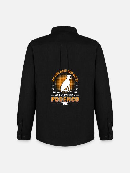What would Podenco do Spanish Greyhound - Men's Oxford Shirt by Stanley/Stella - black