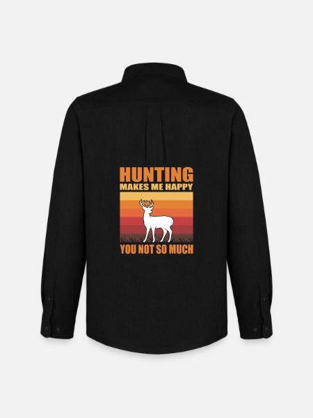 Hunter Gifts Hunting Hunting Hunter Exam - Men's Oxford Shirt by Stanley/Stella - black
