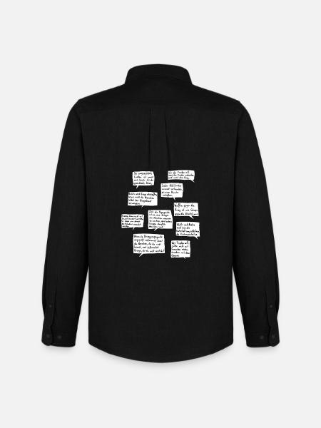 Ten Quotes for Peace - Men's Oxford Shirt by Stanley/Stella - black