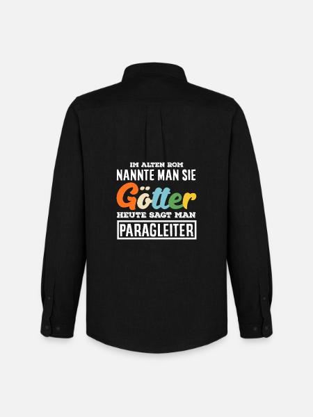 Gleitschirm Abenteuer Paragliding Götter - Männer Oxford Hemd von Stanley/Stella - Schwarz