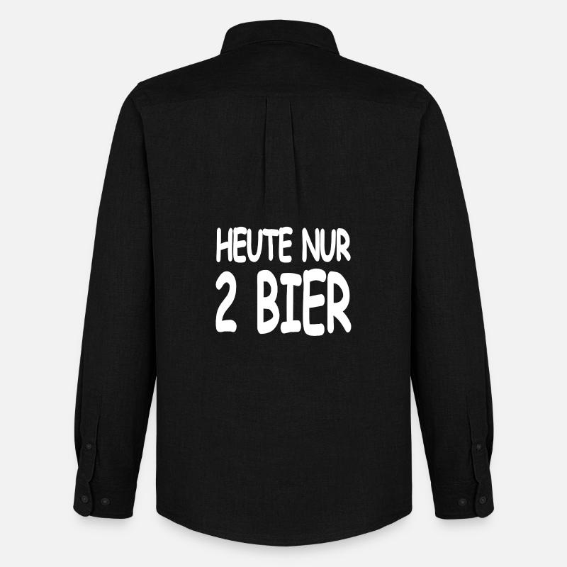 Bier - Männer Oxford Hemd von Stanley/Stella - Schwarz