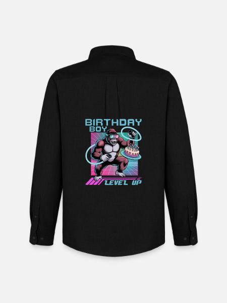 Birthday Gamer VR - Men's Oxford Shirt by Stanley/Stella - black