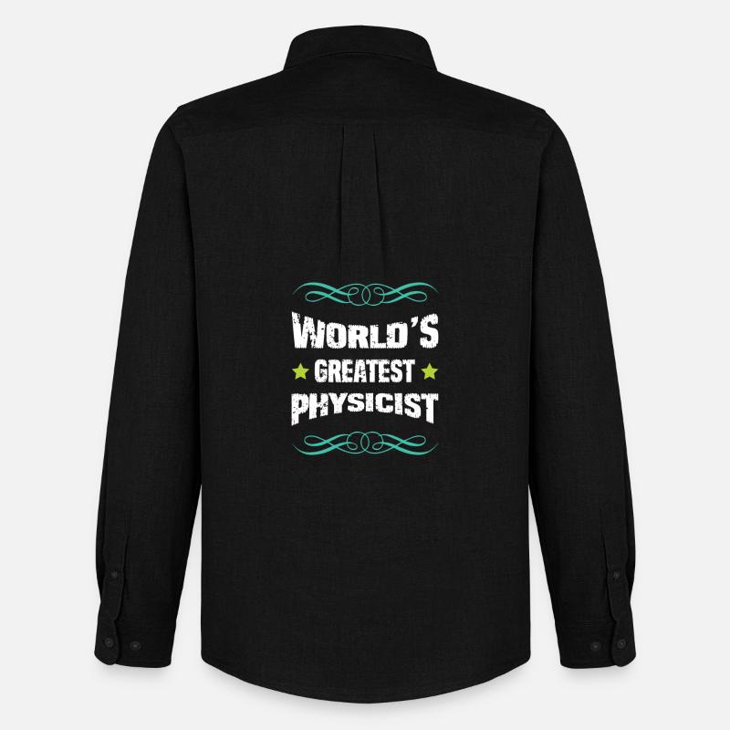 Weltbester Physiker Shirt Design - Männer Oxford Hemd von Stanley/Stella - Schwarz
