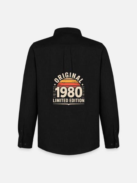 Original 1990 Limited Edition - Chemise Oxford homme Stanley/Stella - noir