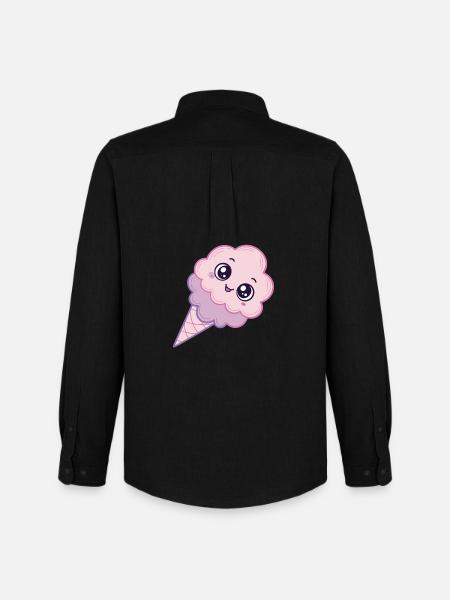 Glace Kawaii Nuage Rose - Men's Oxford Shirt by Stanley/Stella - black