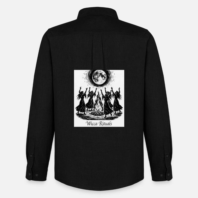Wicca-Rituale - Männer Oxford Hemd von Stanley/Stella - Schwarz