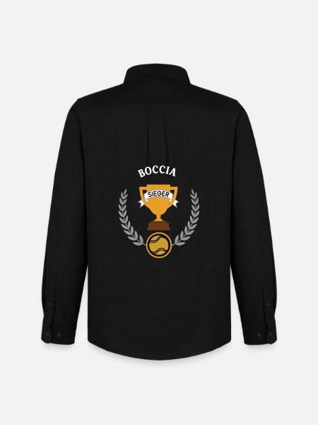 Boccia Sieger Gewinner Turnier Meisterschaft - Männer Oxford Hemd von Stanley/Stella - Schwarz