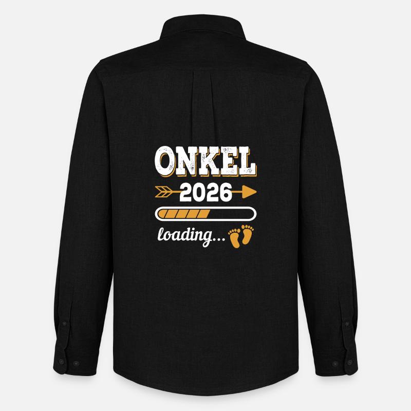 Uncle 2026 Loading Future Uncle Gift - Men's Oxford Shirt by Stanley/Stella - black