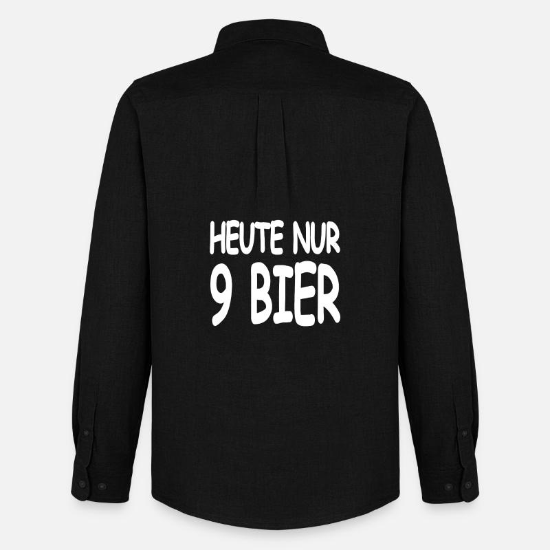 Bier - Männer Oxford Hemd von Stanley/Stella - Schwarz