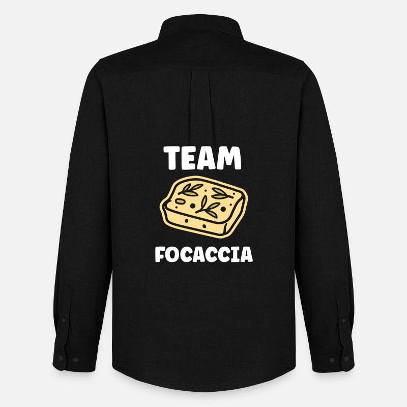 Focaccia Team - Männer Oxford Hemd von Stanley/Stella - Schwarz
