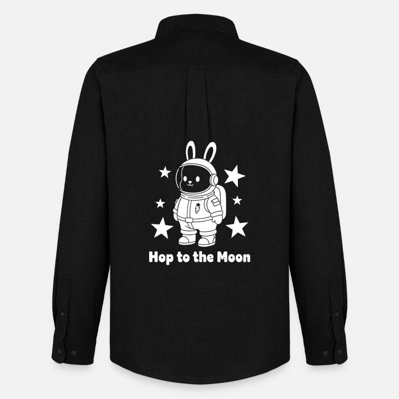 Moonhopper Bunny en combinaison spatiale - Chemise Oxford homme Stanley/Stella - noir
