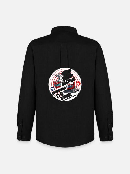 1423-snow_buddies_rood - Men's Oxford Shirt by Stanley/Stella - black