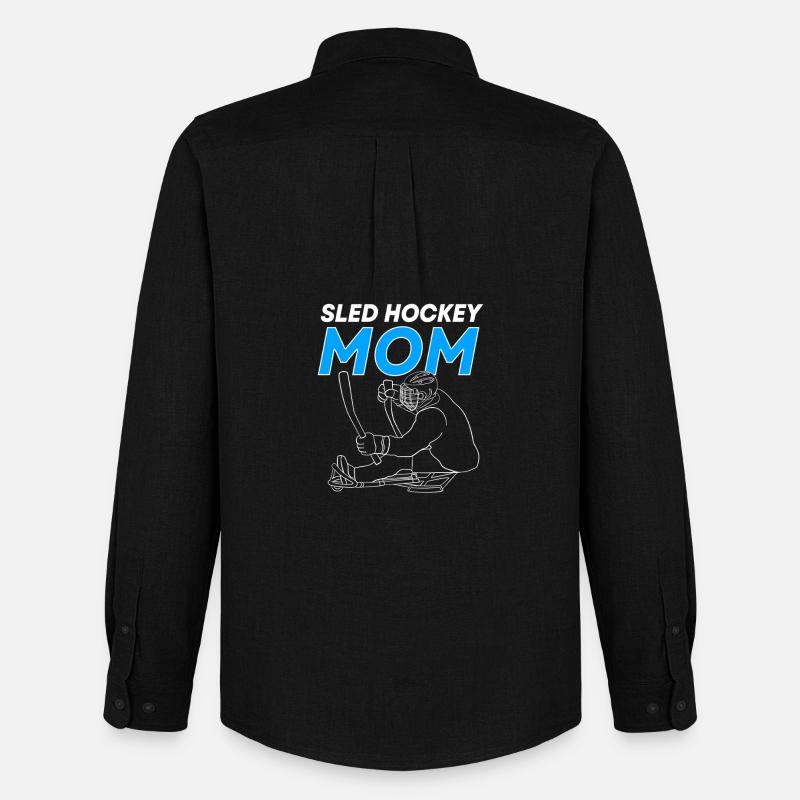 Para Handicap Eishockey - Männer Oxford Hemd von Stanley/Stella - Schwarz