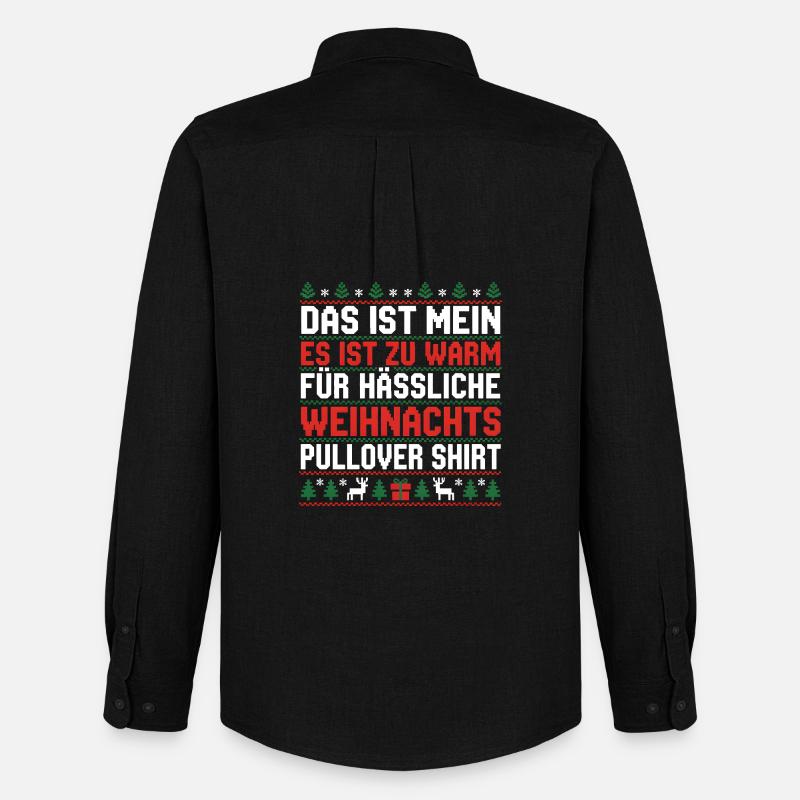 Weihnachten - Männer Oxford Hemd von Stanley/Stella - Schwarz