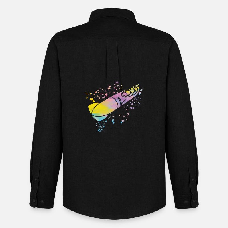 Bob Team Anschieber Bob - Männer Oxford Hemd von Stanley/Stella - Schwarz