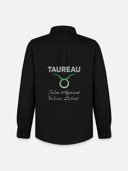 Taureau - Chemise Oxford homme Stanley/Stella - noir