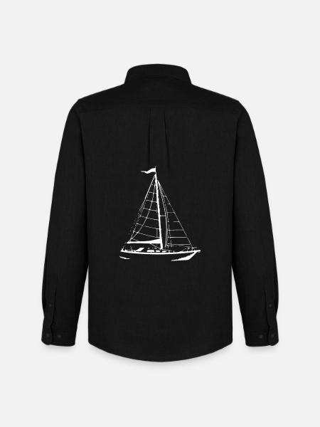 Sailboat Sailing Ship Sailing - Men's Oxford Shirt by Stanley/Stella - black