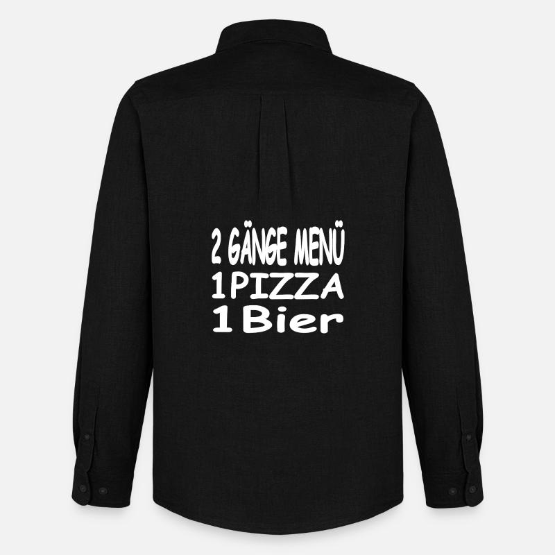 Bier - Männer Oxford Hemd von Stanley/Stella - Schwarz