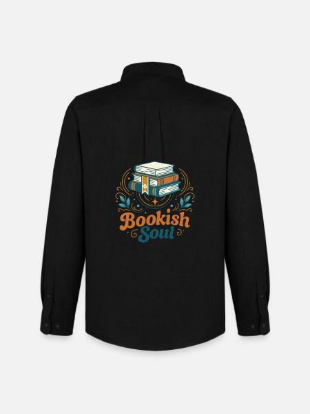 Bookish Soul - Männer Oxford Hemd von Stanley/Stella - Schwarz