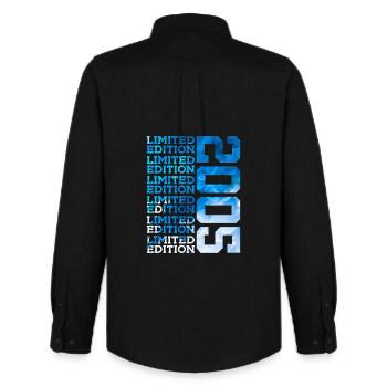 ÉDITION LIMITÉE 2005 21 ANS 21E ANNIVERSAIRE - Chemise Oxford homme Stanley/Stella - noir - Dos - AI Model Male 185 dark (185cm)