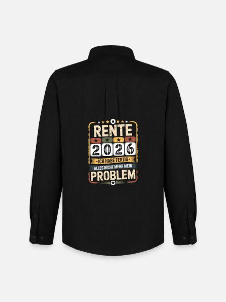 Pension 2026 – Peace at last - Men's Oxford Shirt by Stanley/Stella - black