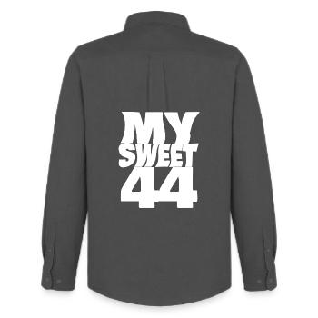 Sweet 44 - Männer Oxford Hemd von Stanley/Stella - Anthrazit - Hinten - AI Model Male 185 dark (185cm)