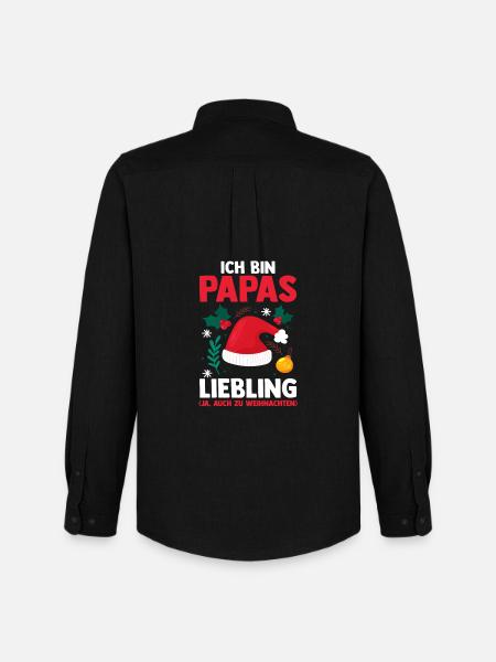 Santa Claus Dad's Darling Christmas - Men's Oxford Shirt by Stanley/Stella - black