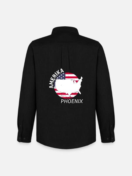 Phoenix - Men's Oxford Shirt by Stanley/Stella - black
