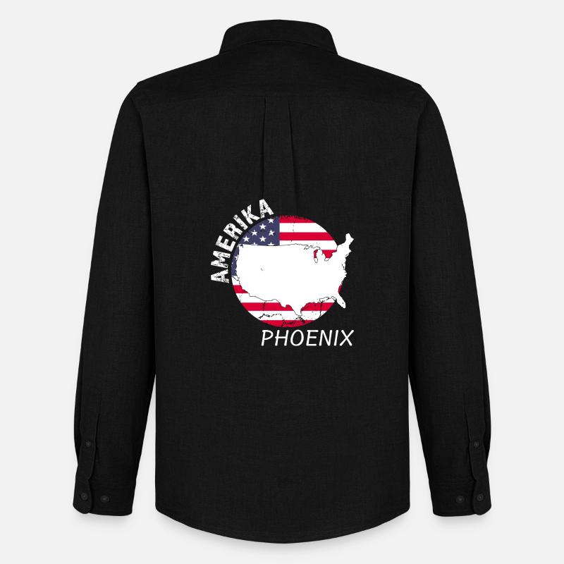 Phoenix - Männer Oxford Hemd von Stanley/Stella - Schwarz
