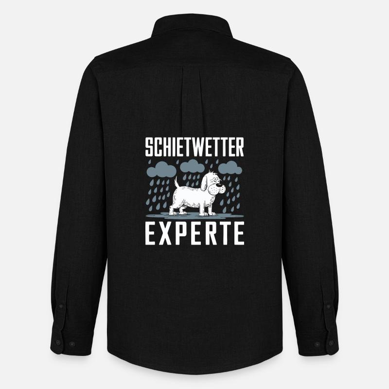 Schietwetter Hund-Experte - Männer Oxford Hemd von Stanley/Stella - Schwarz