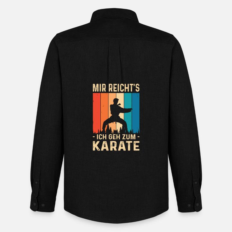 Karate Training Geschenke Karatetraining - Männer Oxford Hemd von Stanley/Stella - Schwarz