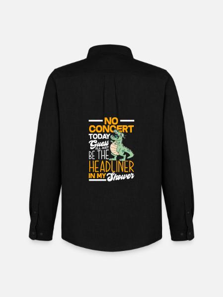 No concert today sad music - Men's Oxford Shirt by Stanley/Stella - black