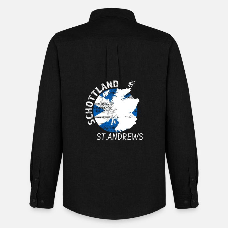 St. Andrews - Männer Oxford Hemd von Stanley/Stella - Schwarz
