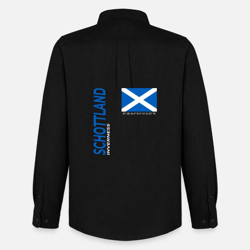 Inverness - Männer Oxford Hemd von Stanley/Stella - Schwarz