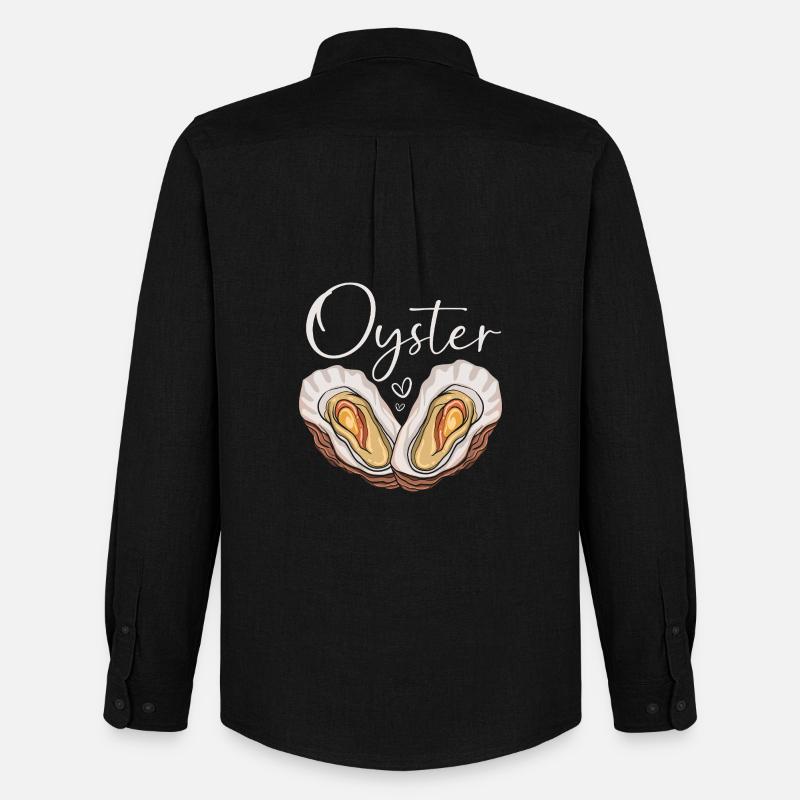 Austern - Männer Oxford Hemd von Stanley/Stella - Schwarz