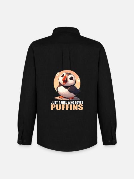 Puffin Papageientaucher - Männer Oxford Hemd von Stanley/Stella - Schwarz