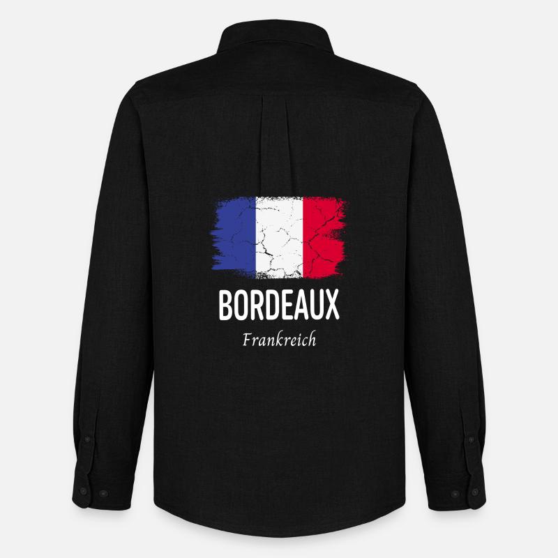 Bordeaux - Männer Oxford Hemd von Stanley/Stella - Schwarz