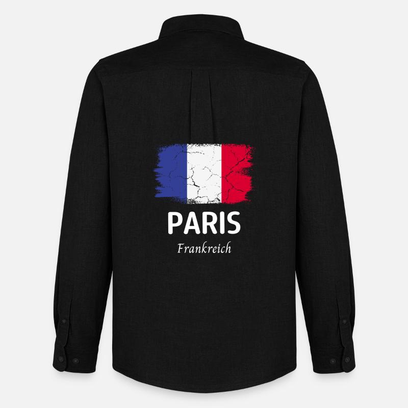 Paris - Männer Oxford Hemd von Stanley/Stella - Schwarz