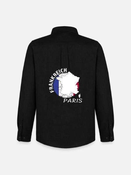 Paris - Männer Oxford Hemd von Stanley/Stella - Schwarz